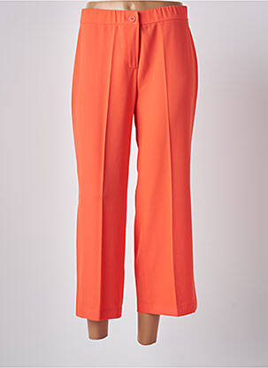 Pantalon 7/8 taille élastique orange TINTA femme