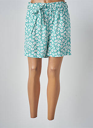 Jupe courte taille élastique bleu C'EST BEAU LA VIE femme