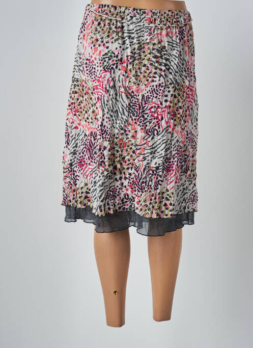 Jupe mi-longue beige GRIFFON pour femme