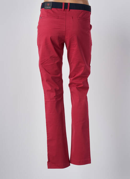 Pantalon slim rouge COFOX pour homme