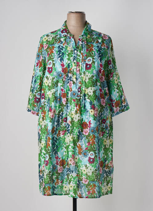 Robe mi-longue vert AGATHE & LOUISE pour femme