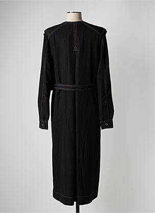 Robe longue manches longues manches longues noir NÜ femme