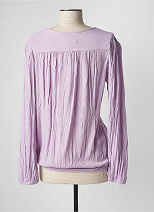 Blouse col rond manches longues violet GARCIA femme