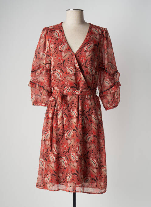 Robe mi-longue rose GARCIA pour femme