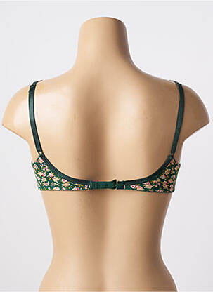 Soutien-gorge sans armature haut triangles vert WARNER'S femme