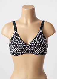 Soutien-gorge sans armature haut triangles noir MANAÏS femme