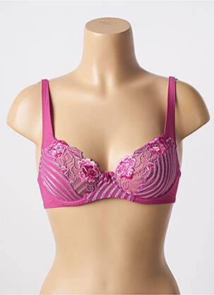 Soutien-gorge effet matière satinée haut soutien-gorge emboitant rose WARNER'S femme