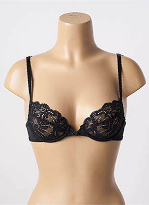 Soutien-gorge effet matière satinée haut soutien-gorge emboitant noir WARNER'S femme