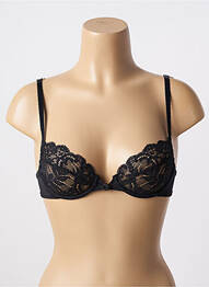 Soutien-gorge effet matière satinée haut soutien-gorge emboitant noir WARNER'S femme