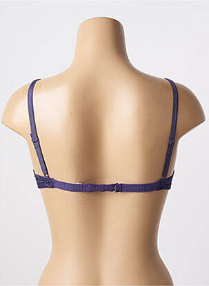 Soutien-gorge effet matière satinée haut soutien-gorge balconnet violet WARNER'S femme