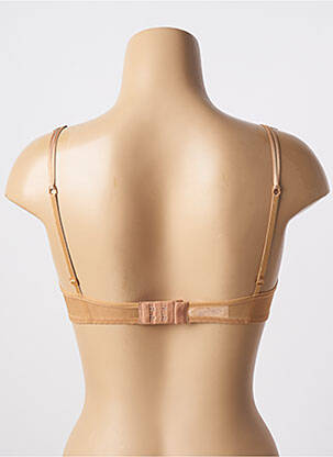 Soutien-gorge effet matière satinée haut soutien-gorge emboitant beige LILLY femme