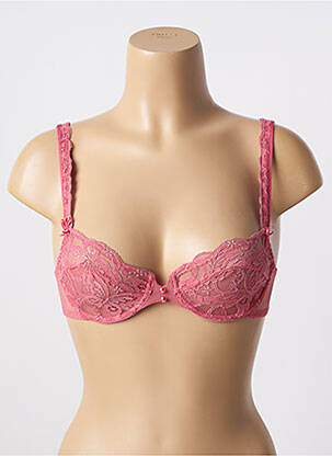 Soutien-gorge effet matière satinée haut soutien-gorge balconnet rose AUBADE femme