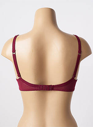 Soutien-gorge effet matière satinée haut soutien-gorge emboitant rouge WARNER'S femme