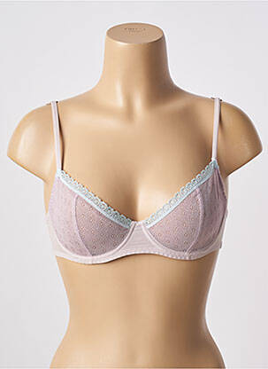 Soutien-gorge effet matière satinée haut soutien-gorge emboitant violet CACHAREL femme