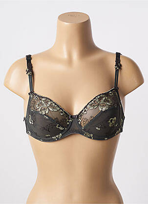 Soutien-gorge effet matière satinée haut soutien-gorge emboitant vert CONTURELLE femme