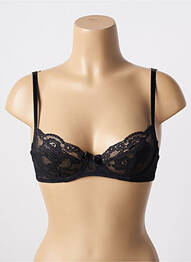 Soutien-gorge effet matière satinée haut soutien-gorge balconnet noir WARNER'S femme