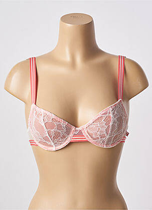 Soutien-gorge effet matière satinée haut soutien-gorge emboitant rose EMINENCE femme