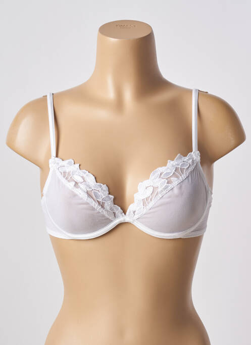 Soutien-gorge effet matière satinée haut soutien-gorge emboitant blanc WONDERBRA femme