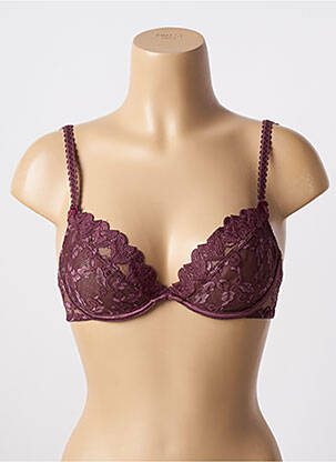 Soutien-gorge effet matière satinée haut soutien-gorge emboitant violet WONDERBRA femme
