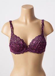 Soutien-gorge effet matière satinée haut soutien-gorge emboitant violet PLAYTEX femme