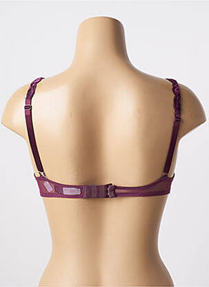 Soutien-gorge effet matière satinée haut soutien-gorge emboitant violet PLAYTEX femme
