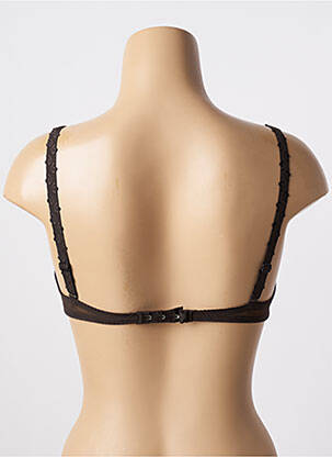 Soutien-gorge effet matière satinée haut soutien-gorge emboitant marron FELINA femme