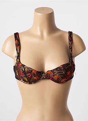 Soutien-gorge effet matière satinée haut soutien-gorge balconnet noir AUBADE femme