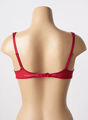 Soutien-gorge effet matière satinée haut soutien-gorge emboitant rouge CONTURELLE femme