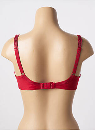 Soutien-gorge effet matière satinée haut soutien-gorge emboitant rouge CONTURELLE femme