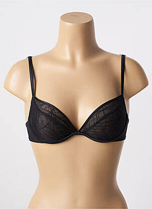 Soutien-gorge effet matière satinée haut soutien-gorge emboitant noir WONDERBRA femme
