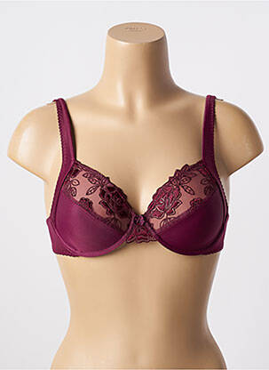 Soutien-gorge effet matière satinée haut soutien-gorge emboitant violet WARNER'S femme