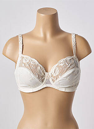 Soutien-gorge effet matière satinée haut soutien-gorge emboitant beige FELINA femme