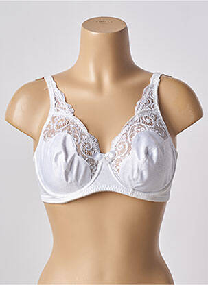 Soutien-gorge effet matière satinée haut soutien-gorge emboitant blanc WARNER'S femme