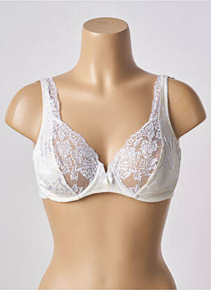 Soutien-gorge effet matière satinée haut soutien-gorge emboitant beige WARNER'S femme
