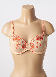Soutien-gorge effet matière satinée haut soutien-gorge emboitant orange CONTURELLE femme