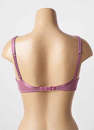 Soutien-gorge effet matière satinée haut soutien-gorge emboitant rose FELINA femme