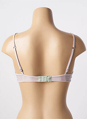 Soutien-gorge effet matière satinée haut soutien-gorge emboitant beige LILLY femme
