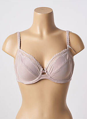 Soutien-gorge effet matière satinée haut soutien-gorge emboitant beige CONTURELLE femme