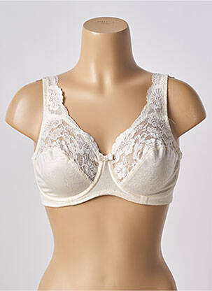 Soutien-gorge effet matière satinée haut soutien-gorge emboitant beige FELINA femme