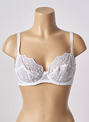 Soutien-gorge effet matière satinée haut soutien-gorge emboitant blanc WARNER'S femme