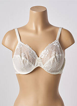 Soutien-gorge effet matière satinée haut soutien-gorge emboitant beige WARNER'S femme