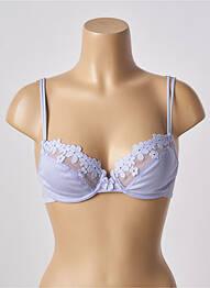 Soutien-gorge effet matière satinée haut soutien-gorge emboitant violet CACHAREL femme