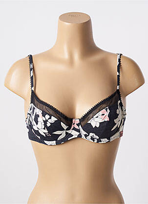 Soutien-gorge effet matière satinée haut soutien-gorge emboitant noir EMINENCE femme