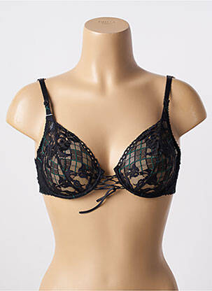 Soutien-gorge effet matière satinée haut soutien-gorge emboitant noir WARNER'S femme