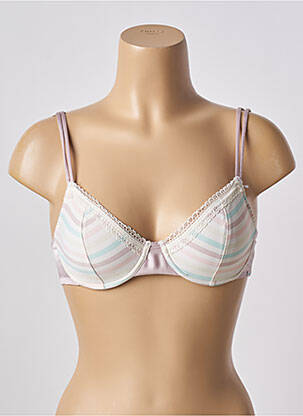 Soutien-gorge effet matière satinée haut soutien-gorge emboitant beige CACHAREL femme
