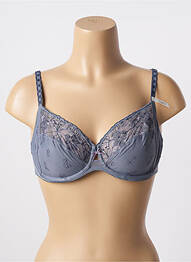 Soutien-gorge effet matière satinée haut soutien-gorge emboitant gris CONTURELLE femme