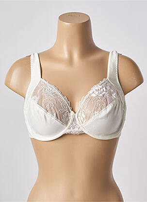 Soutien-gorge effet matière satinée haut soutien-gorge emboitant beige WARNER'S femme