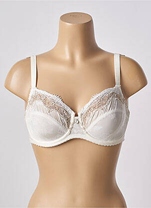 Soutien-gorge effet matière satinée haut soutien-gorge emboitant beige CONTURELLE femme