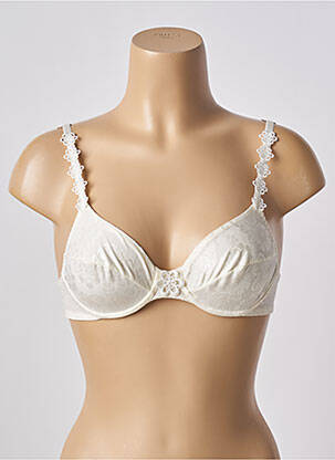 Soutien-gorge effet matière satinée haut soutien-gorge emboitant beige WARNER'S femme