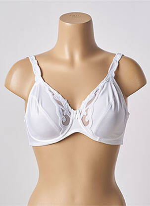 Soutien-gorge effet matière satinée haut soutien-gorge emboitant blanc FELINA femme